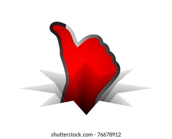 human hand giving ok