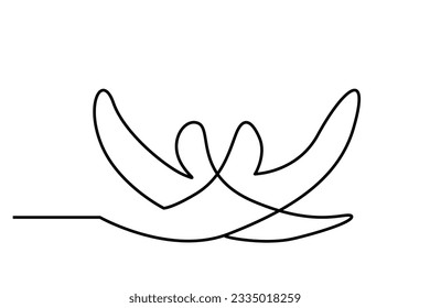 human hand help protect support together life line art icon