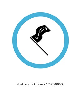 Human Hand Holding with Red Flag Vector Illustration