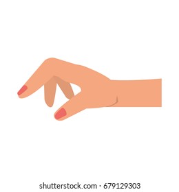 Human hand holding something