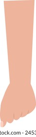 Ilustración vectorial de mano humana