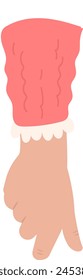 Human Hand Holding Vector Illustration