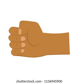 
Human Hand Icon. A hand clenched into a fist, a wrist of a human hand, a fist. Vector illustration.
