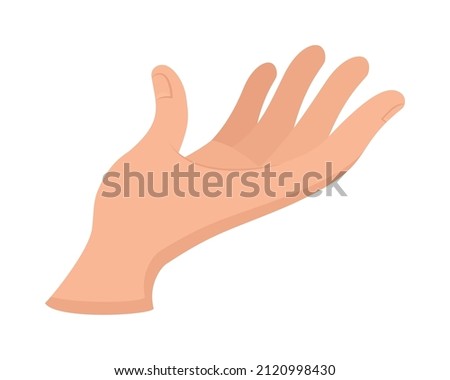 human hand icon on white background