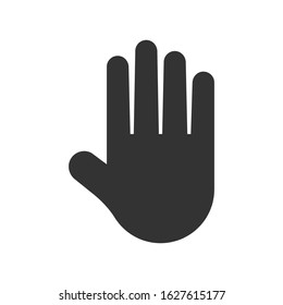Human hand icon. vector graphics
