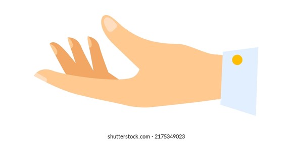 Icono de mano humana. Ilustración del vector