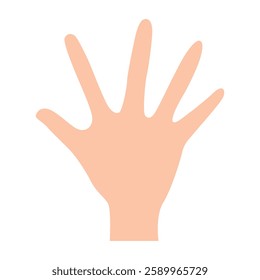 human hand on white background vector illustration graphic design vector illustration graphic design