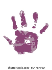 Human hand on white background vector