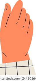 Human Hand Palm Vector Illustration