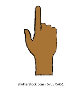 human hand pointing finger touch concept