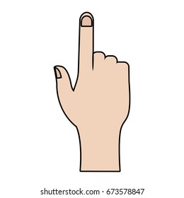 human hand pointing finger touch concept