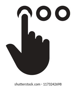 
Human hand pointing at somewhere with index  finger with open thumb
