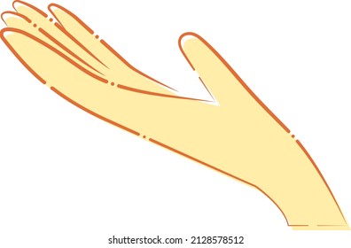 Una mano humana se presentó para atrapar algo