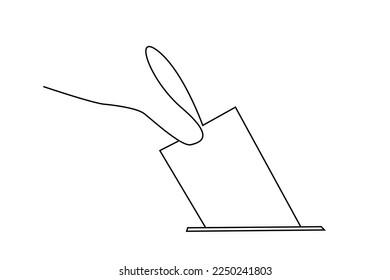 Blatt Papier-Kastenzeichnung von Hand