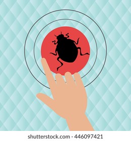human hand selecting isolated icon design, vector illustration  graphic 