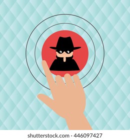 human hand selecting isolated icon design, vector illustration  graphic 
