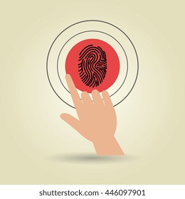 human hand selecting isolated icon design, vector illustration  graphic 