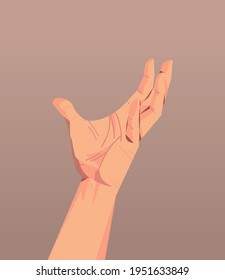 mano humana mostrar gesto lenguaje de comunicación gesto gesto concepto vertical