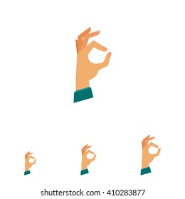 Human hand showing Ok