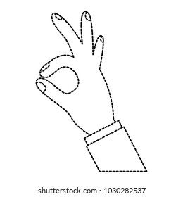 human hand showing ok fingers symbol