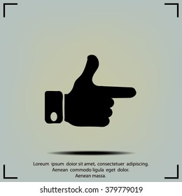 Human Hand sign. 