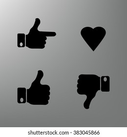 Human Hand sign. 