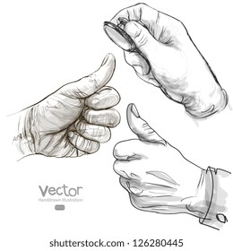 Human Hand Sign set 2