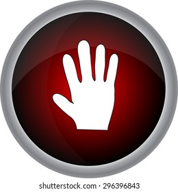 Human Hand  sign. Vector icon