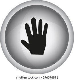 Human Hand  sign. Vector icon