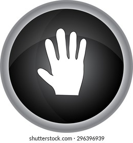 Human Hand  sign. Vector icon