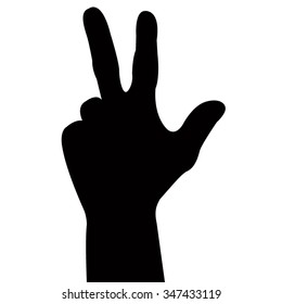 human hand silhouette 