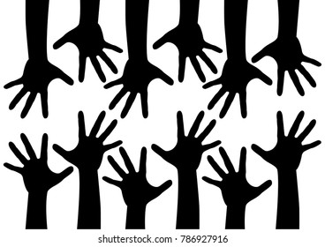 Human Hand Silhouette.Human hand icon. - Illustration
Human Hand, Connect, Hello, Symbol, Arms Raised, Assistance, Black Color, Business Finance and Industry, Business Strategy