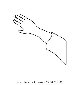 Human hand symbol