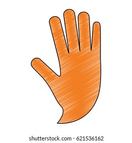 Human hand symbol