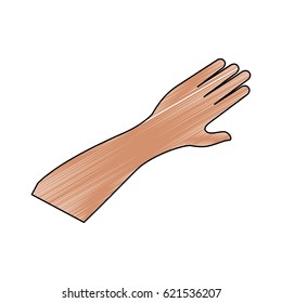 Human hand symbol