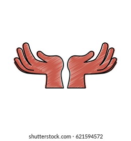 Human hand symbol