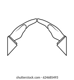 Human hand symbol