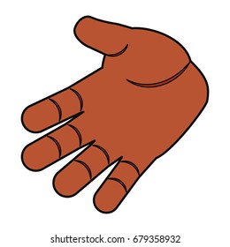 Human hand symbol