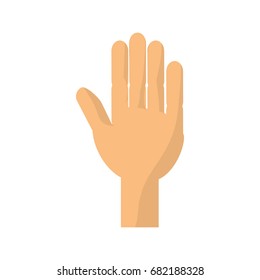 Human hand symbol