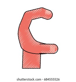 Human hand symbol