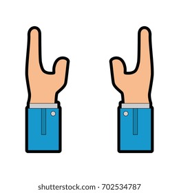 Human hand symbol