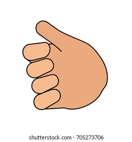 Human hand symbol