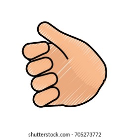 Human hand symbol