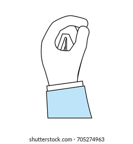 Human hand symbol