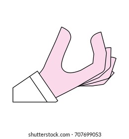 Human hand symbol