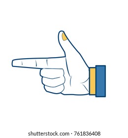 Human hand symbol