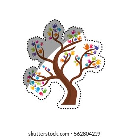 Human hand symbol icon vector illustration graphic design