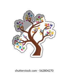 Human hand symbol icon vector illustration graphic design