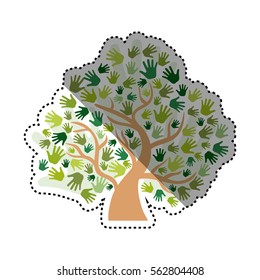 Human hand symbol icon vector illustration graphic design