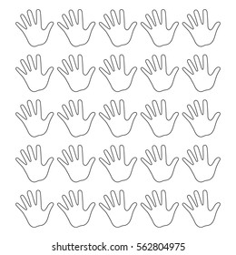 Victory Sign Hand Drawing Vector Stock Vector (Royalty Free) 684003121